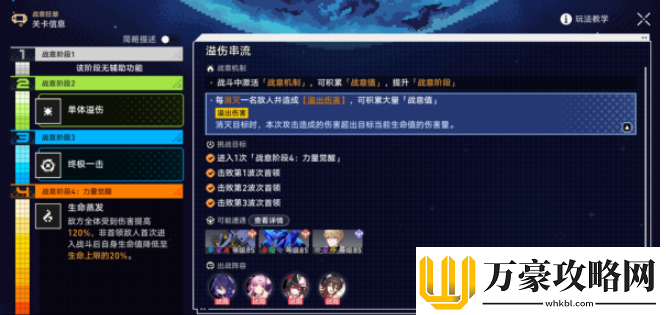 崩坏星穹铁道战意狂潮溢伤串流怎么玩战意狂潮溢伤串流攻略